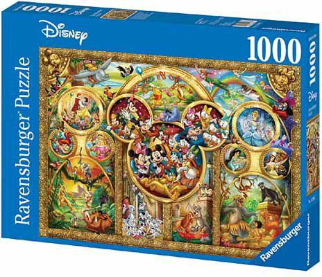 Ravensburger 1000 Disney najpiekniejsze motywy - 152667 152667 (4005555004691) puzle, puzzle