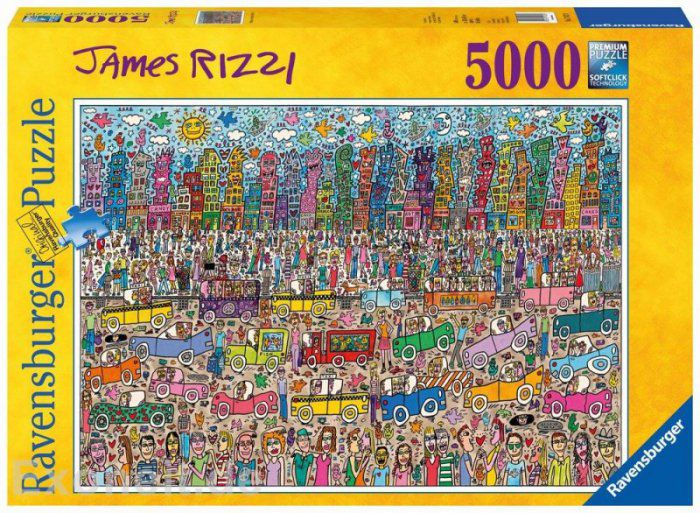 Ravensburger 5000, Crowded City - 174270 puzle, puzzle