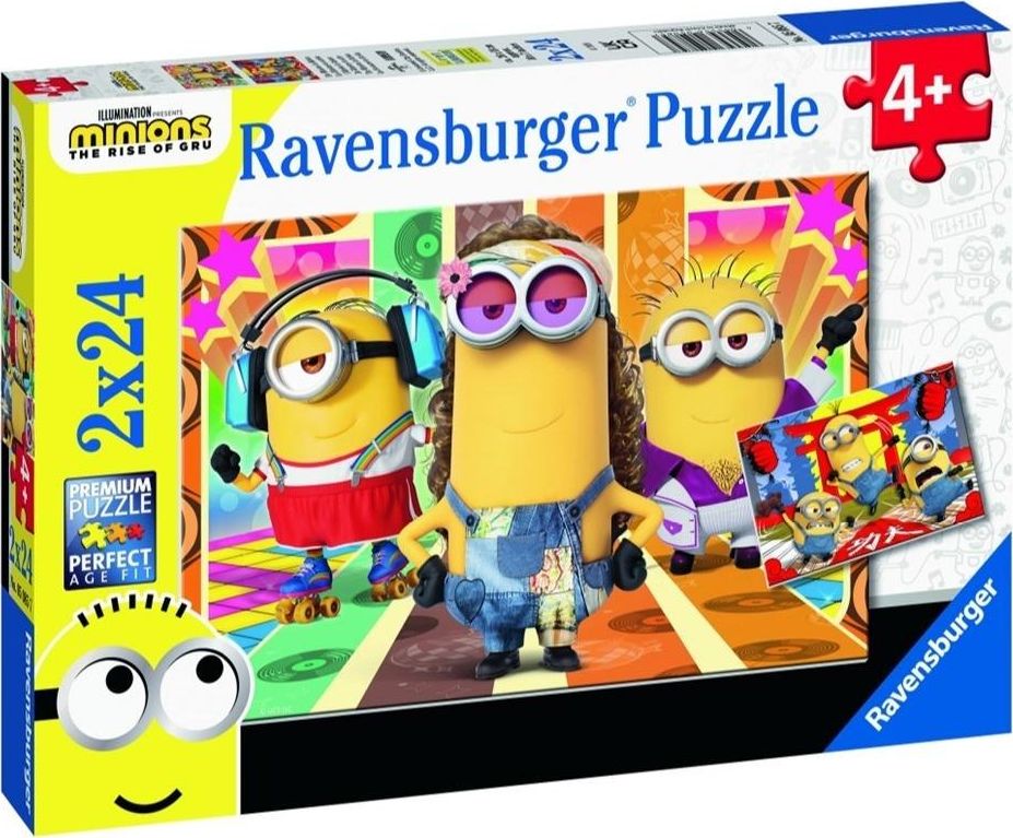 Ravensburger Puzzle 2x24 Minionki 2 405513 (4005556050857) puzle, puzzle