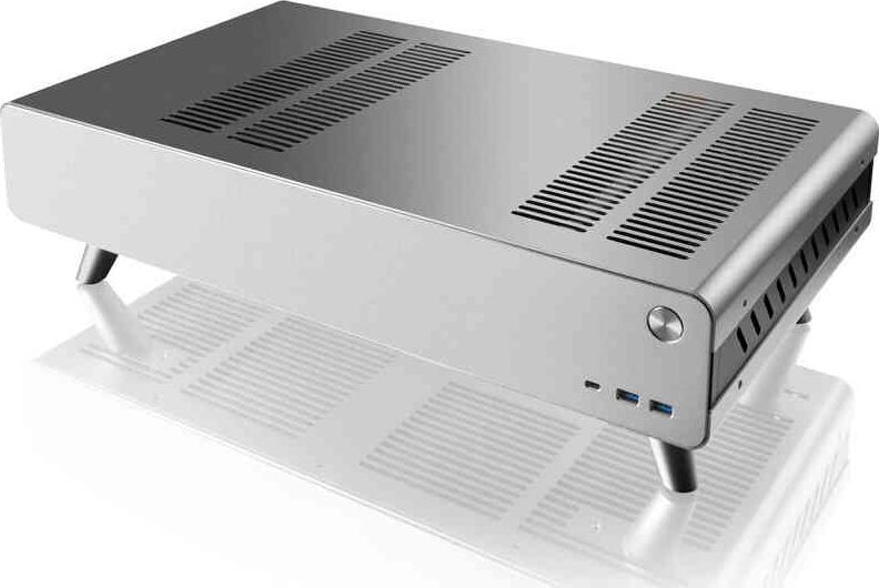 Raijintek Pan Slim Mini-ITX Gehause - silber Datora korpuss