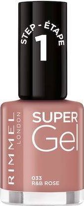 Rimmel  RIMMEL_Super Gel lakier do paznokci 033 R B Rose 12ml 3616301245834 (3616301245834)