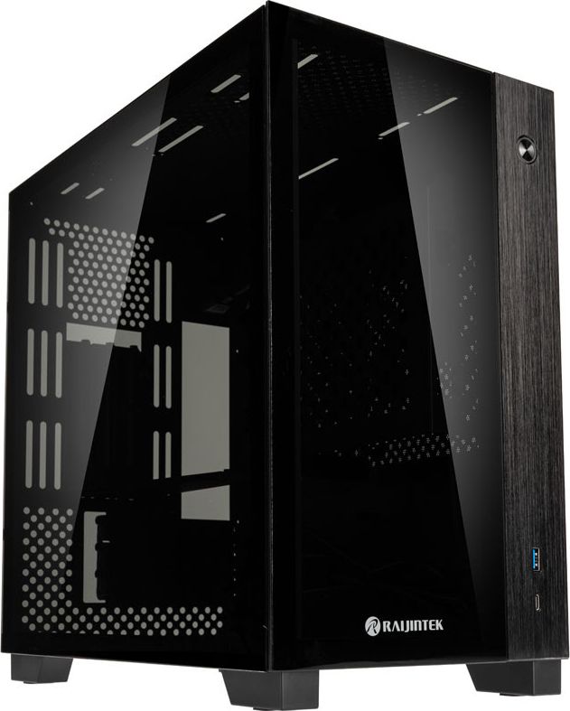 Raijintek PAEAN MINI Mini-ITX Gehause, Tempered Glass - schwarz Datora korpuss