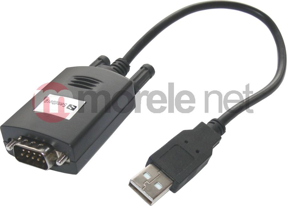 Adapter USB Sandberg USB - RS-232 Czarny  (13308) 13308 (5705730133084)