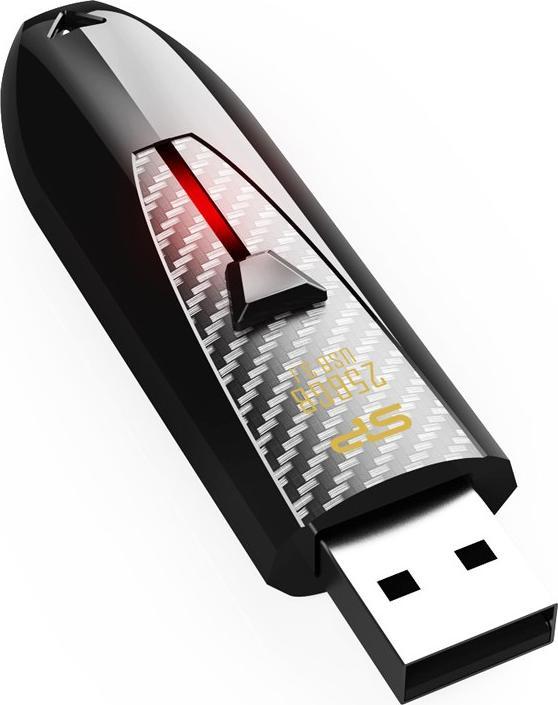 Silicon Power Blaze B25 USB flash drive 128 GB USB Type-A 3.2 Gen 1 (3.1 Gen 1) Black USB Flash atmiņa