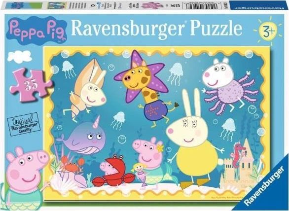 Ravensburger Puzzle 35 elementow Swinka Peppa Podwodny swiat puzle, puzzle