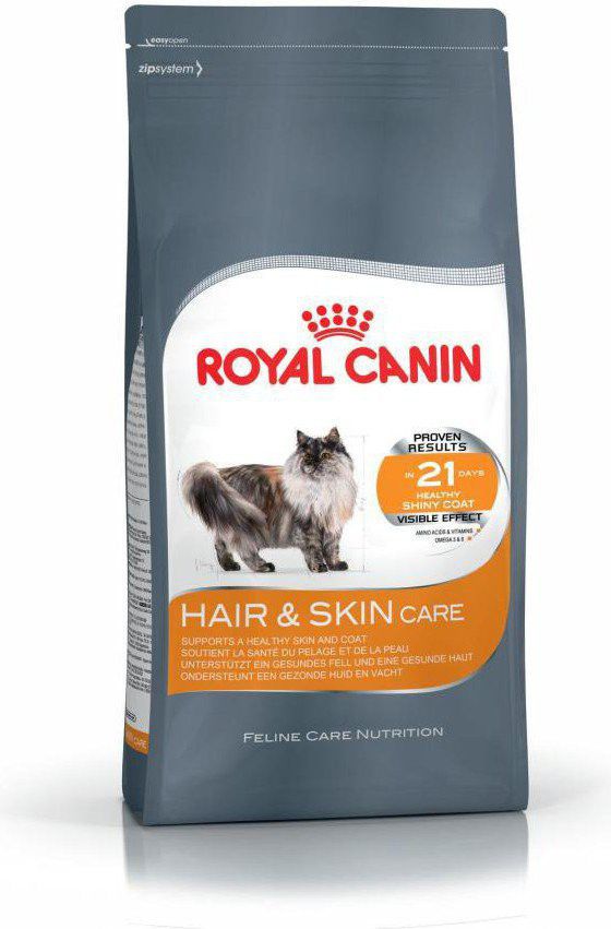 Royal Canin Hair&Skin Care karma sucha dla kotow doroslych, lsniaca siersc i zdrowa skora 2 kg 07070 (3182550721738) kaķu barība