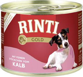 Rinti Rinti Gold puszka Cielecina - 185g 25083 (4000158910363) barība suņiem