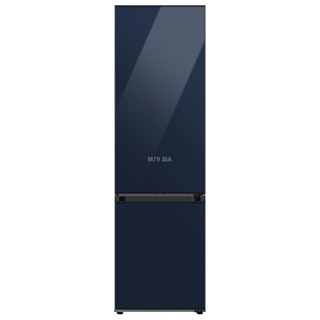 Samsung BeSpoke, augstums 203 cm, 390 L, tumsi zila - Ledusskapis mūzikas centrs