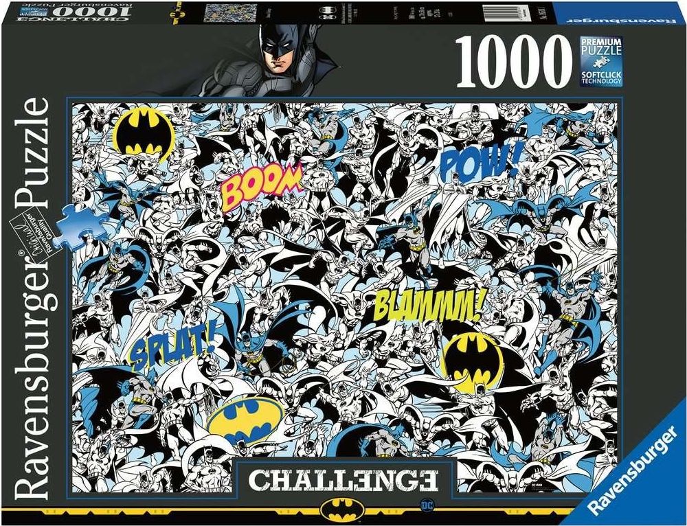 Ravensburger Puzzle 1000 el. Challange Batman 16513 (4005556165131) puzle, puzzle