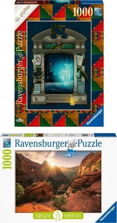 Ravensburger Puzzle 1000 elementow Zestaw 2w1 16754+16748 GXP-814829 (4005556791538) puzle, puzzle