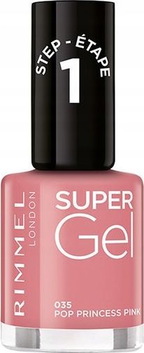 Rimmel  RIMMEL_Super Gel lakier do paznokci 035 Pop Princess Pink 12ml 3616301245773 (3616301245773)