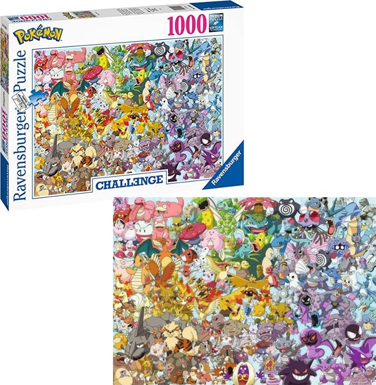 RAVENSBURGER Puzzle 1000 elements Challenge Pokemon puzle, puzzle