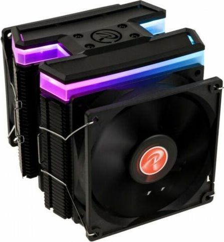 Raijintek Delos RBW Rainbow RGB LED CPU-Kuhler - 3x 92mm procesora dzesētājs, ventilators