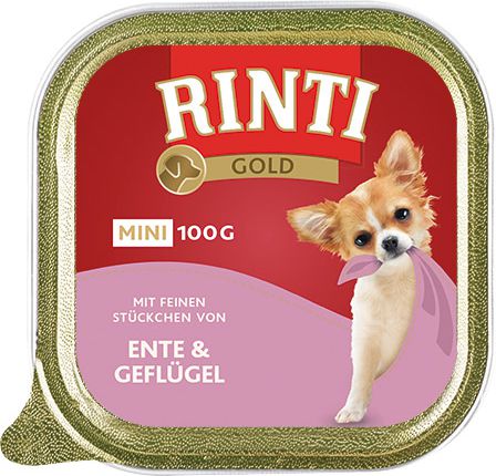 Rinti Rinti Gold Mini Kaczka i drob - 100g 10060 (4000158920249) barība suņiem