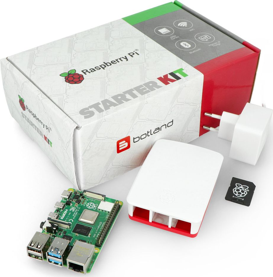 Raspberry Pi 4 Model B 2GB RAM Kit (RPI-15065) Raspberry PI datora daļas