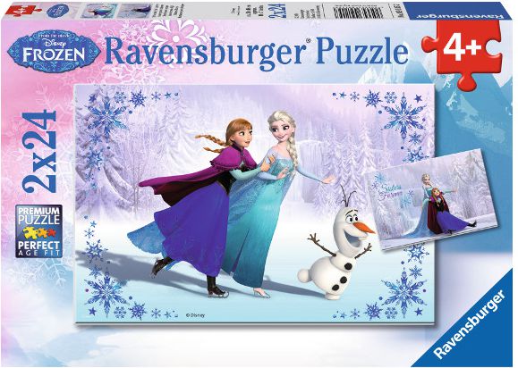 Ravensburger RAVEN. 2X24 EL. Frozen siostry - 091157 091157 (4005556091157) puzle, puzzle