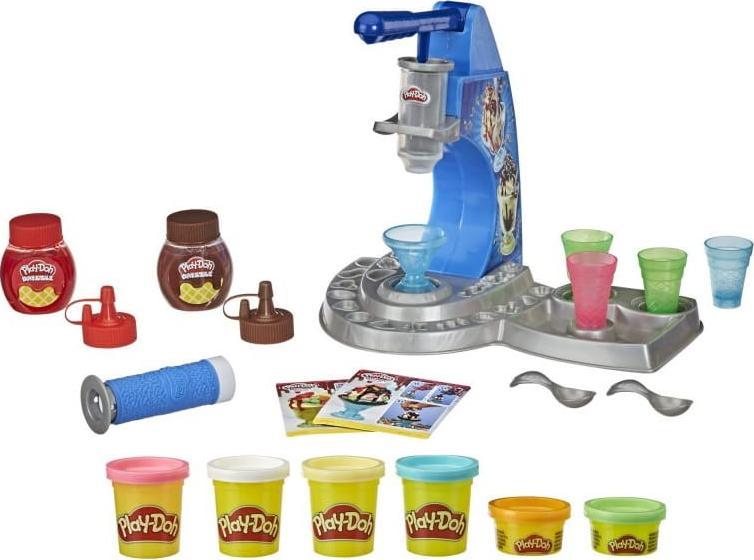 Hasbro Play-Doh Drizzy Ice Cream Maker with Toppings Saldējuma mašīna