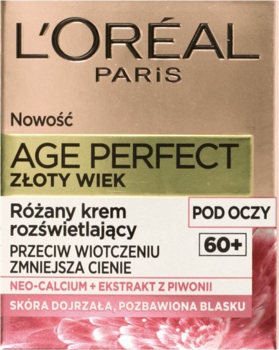 L'Oreal Paris Age Perfect  rozany krem wzmacniajacy na dzien do twarzy 60+ 15ml A9817300 (3600523718658) ēnas