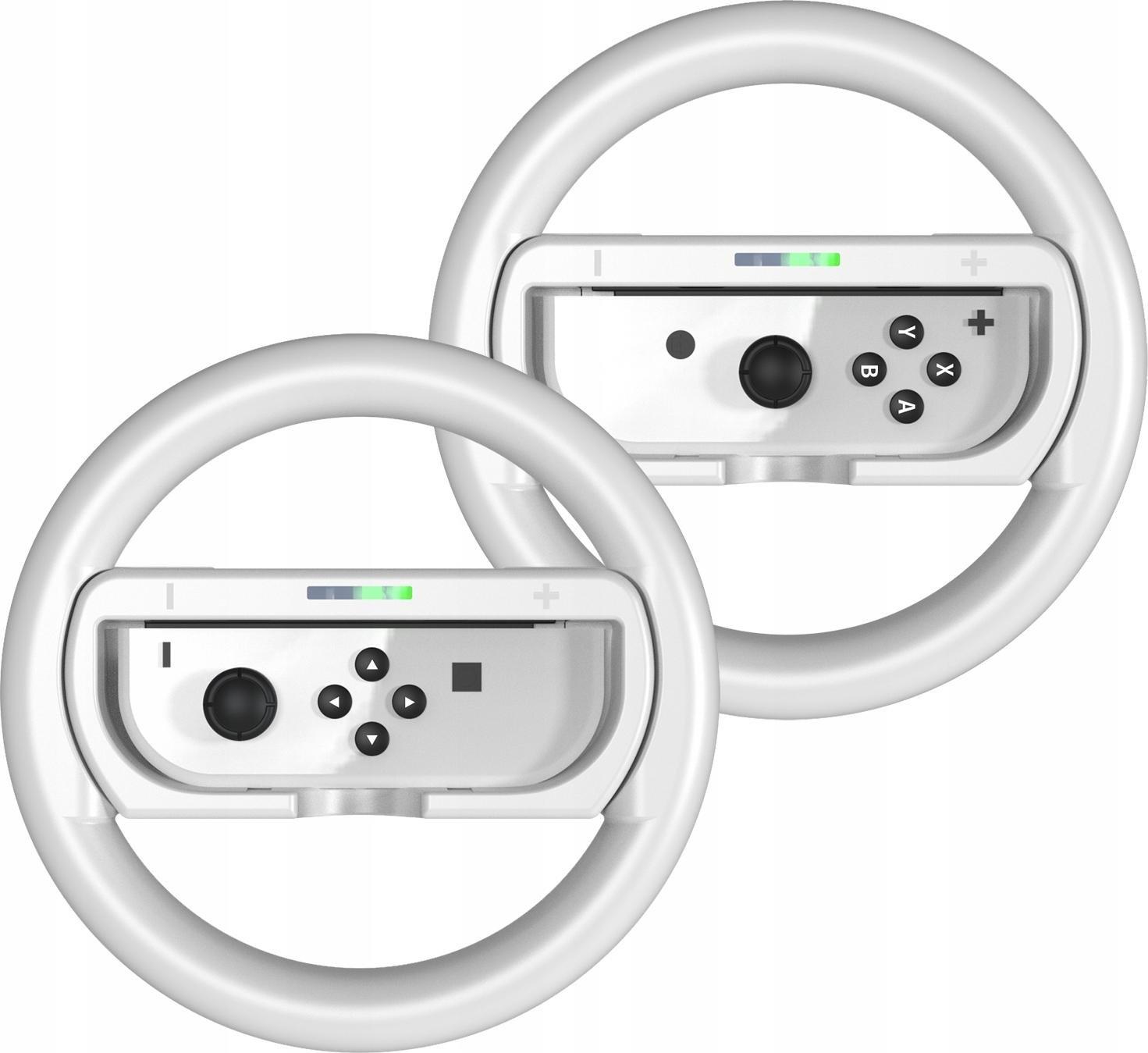 JYS 2x Kierownica + Uchwyt 2w1 do Nintendo Switch OLED i Nintendo Switch SB6911 (5904647804470) spēļu aksesuārs
