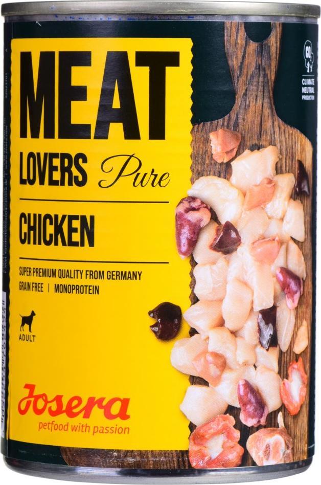 Josera Meatlovers Pure Kurczak karma mokra dla psow 400g 10141306 (4032254762454) barība suņiem