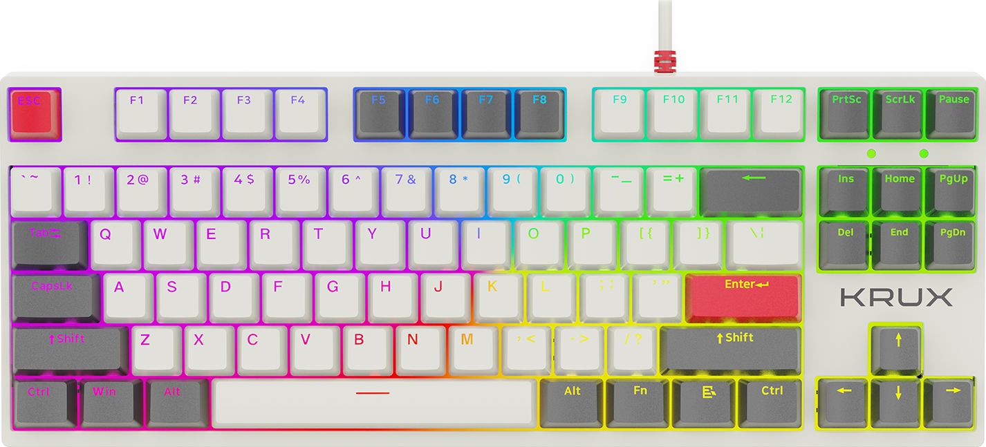 KRUX ATAX PRO RGB CREATOR RETRO GATERON YELLOW PRO klaviatūra