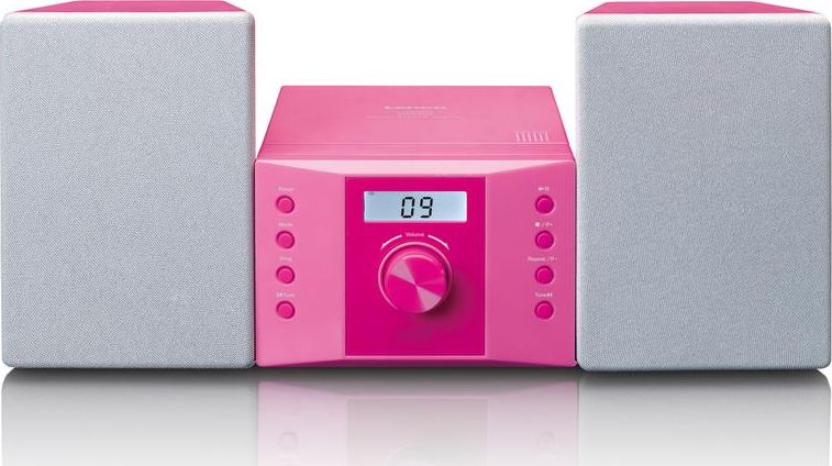 Lenco MC-013 pink mūzikas centrs