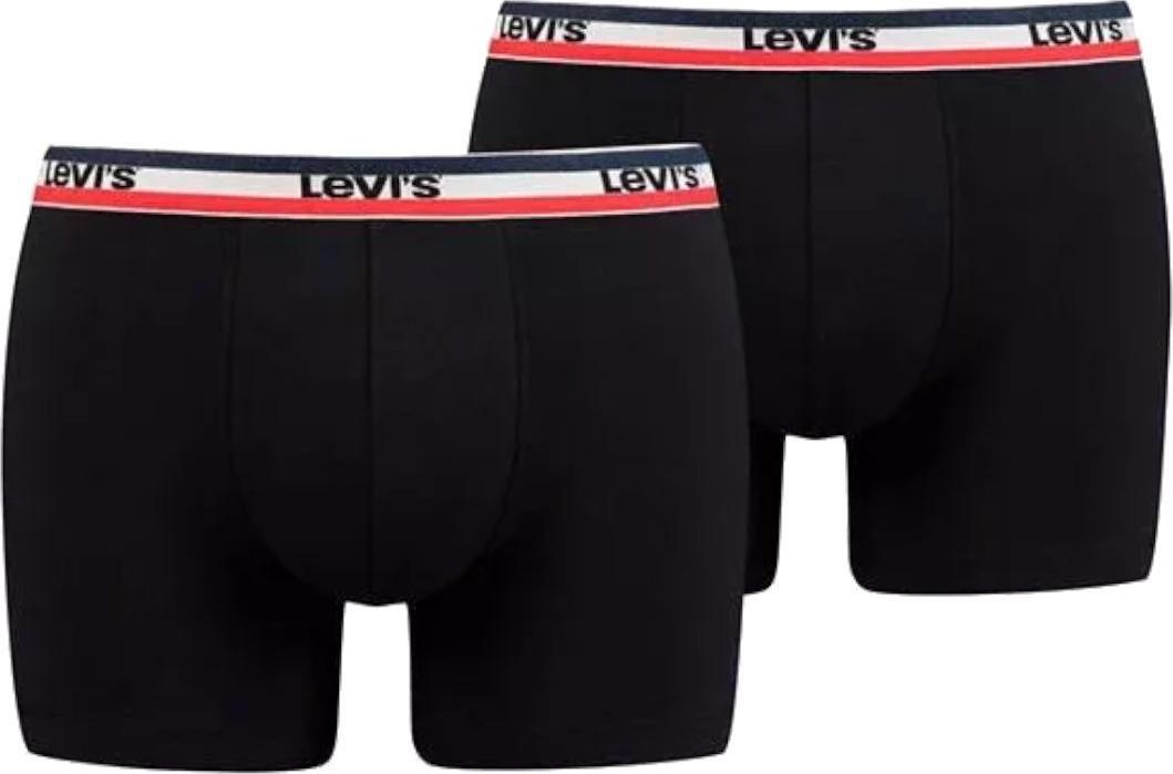 Levi`s Levi's Boxer 2 Pairs Briefs 37149-0204 Czarne L