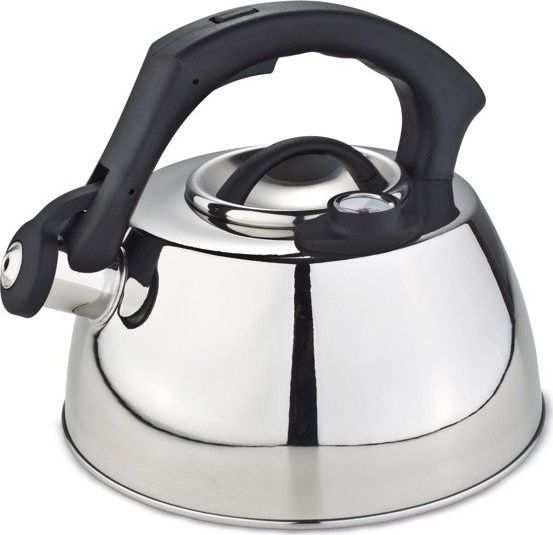 Kamille Steel kettle with whistle 3L + thermometer KM-1077 Pannas un katli