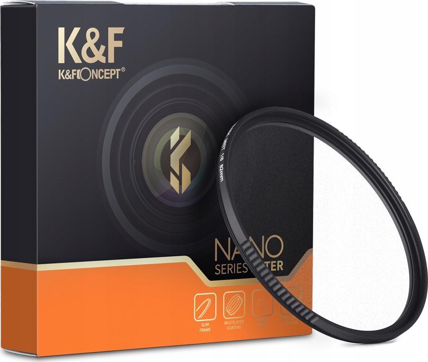 Filtr K&F Filtr Dyfuzyjny HD Black Mist 1/8 K&F 58mm SB6895 (6936069261080) UV Filtrs