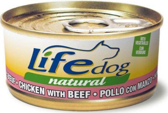 Life Pet Care LIFE DOG pusz.170g CHICKEN RAGOUT + BEEF /24 200.24 (8034105420304) barība suņiem