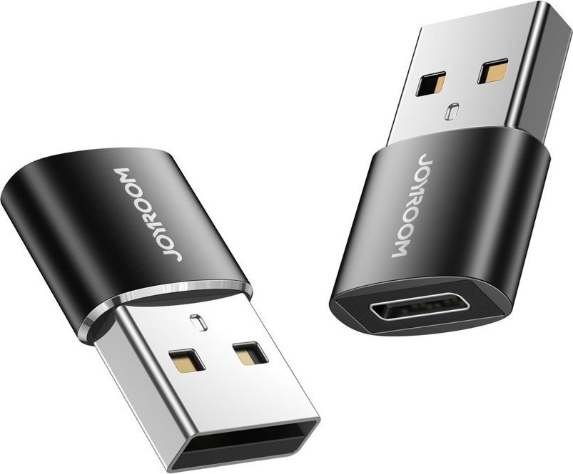 Joyroom Adapter from USB Type C (Female) to USB (Male) black (S-H152 Black) iekārtas lādētājs