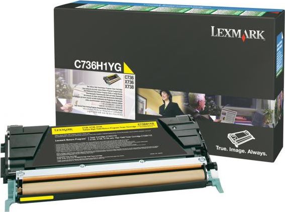 Lexmark Original Toner yellow 10.000 pages (C736H1YG) C736dn/dtn/n, X736de, X738de/dte toneris