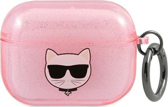 Karl Lagerfeld Etui ochronne KLA3UCHGP Glitter Choupette do AirPods 3 rozowe KLD576PNK (3666339009182)