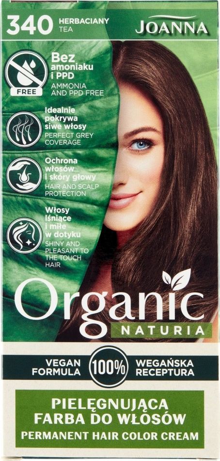 JOANNA PROFESSIONAL Joanna Naturia Organic pielegnujaca farba do wlosow 340 Herbaciany 5901018020279