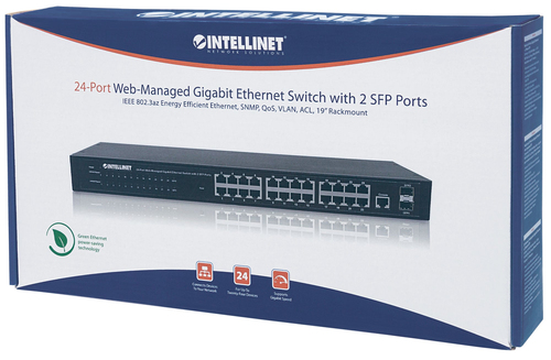 560917 Verwalteter Netzwerk-Switch L2 Gigabit Ethernet (10/100/1000) 1U Schwa... datortīklu aksesuārs