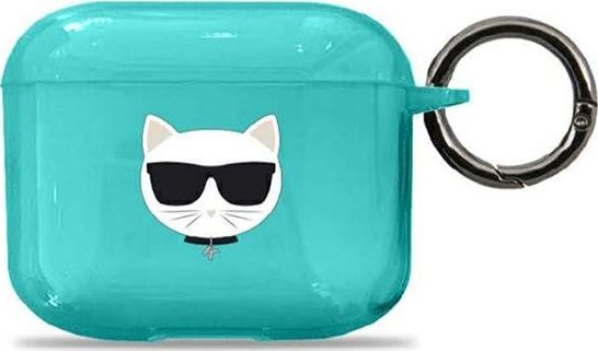 Karl Lagerfeld Etui ochronne KLA3UCHFL Choupette do AirPods 3 niebieskie KLD570BLU (3666339009274)