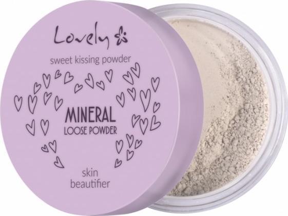 Lovely LOVELY_Sweet Kissing Powder Mineral Loose Powder Skin Beautifier transparentny silnie matujacy fikser mineralny do twarzy 5,5g 590180