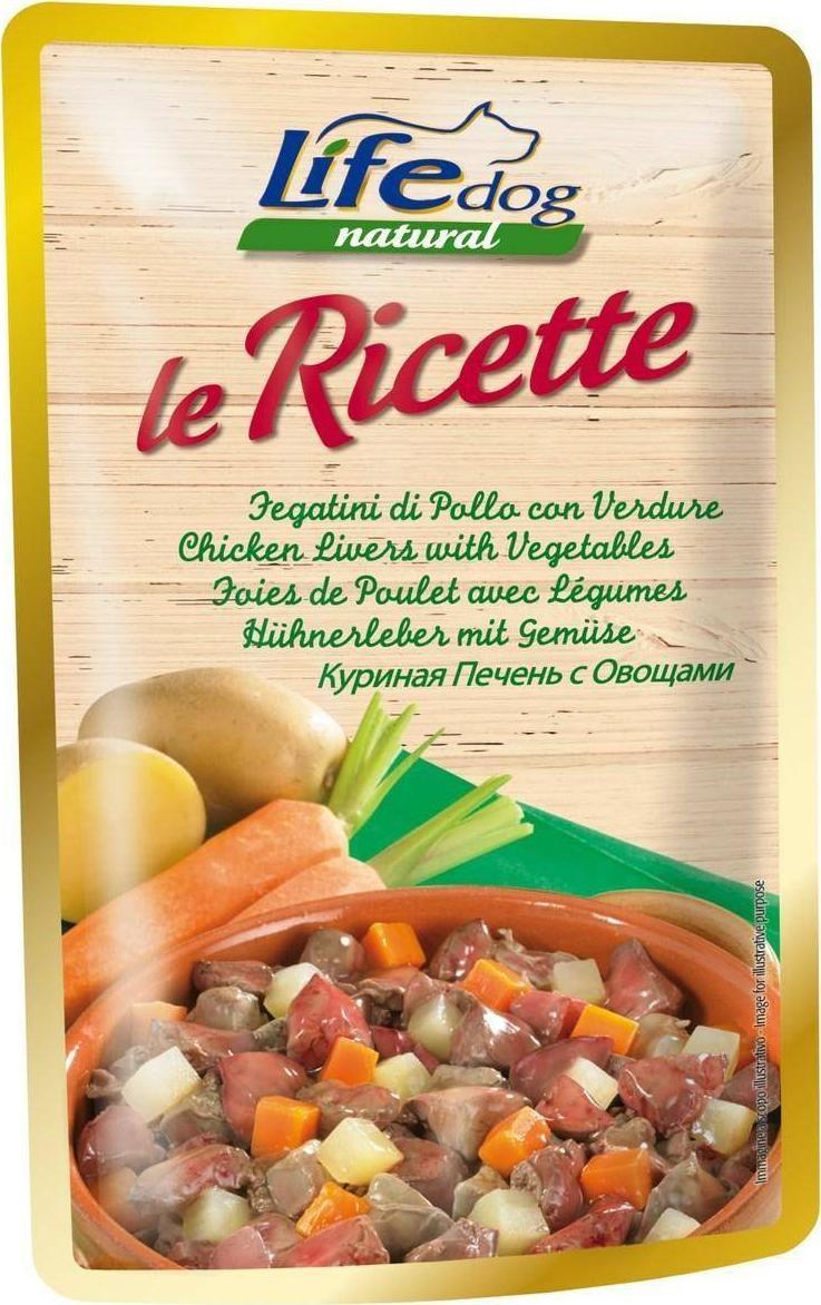 Life Pet Care LIFE DOG sasz.95g LIVERS + VEGETABLES LE RICETTE /30 20043 (8034105422032) barība suņiem