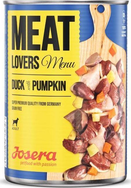 Josera Meatlovers Menu Kaczka z dynia 400g 10141314 (4032254762393) barība suņiem