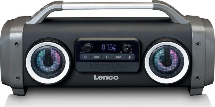 Lenco SPR-100 black radio, radiopulksteņi