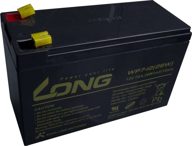 Baterija PBLO-12V007-F1A LONG 12V 7AH LEAD-ACID BATTERY F1 (WPS7-12) AVACOM