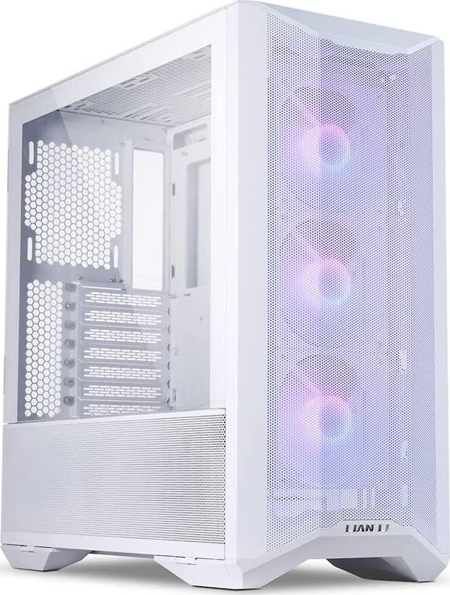 Lian Li LANCOOL II Mesh C RGB Snow Edition Midi-Tower, Tempered Glass - weis Datora korpuss