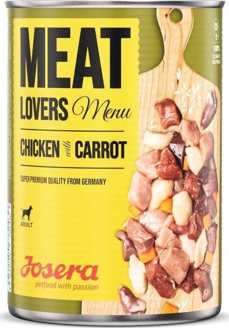 Josera Meatlovers Menu Kurczak z marchewka 400g 10141302 (4032254762430) barība suņiem