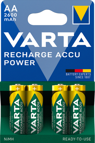 VARTA AA Mignon NiMH HR06 1.2V/2600mAh 4Pack akumulators, baterija portatīvajiem datoriem