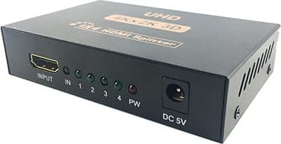 Procter Splitter HDMI aktywny 1x4 HDMI HDMI-SP-1/4KF (5902887007460) dock stacijas HDD adapteri