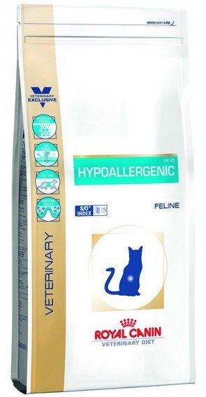 Royal Canin Veterinary Diet Feline Hypoallergenic DR25 2.5kg 11202 (3182550711111) kaķu barība