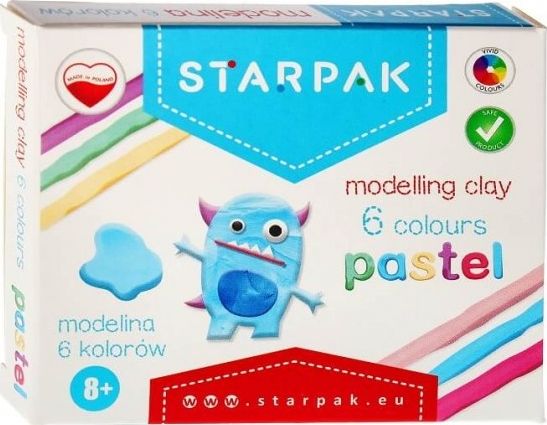 Starpak MODELINA 6KOL PAST STK PUD 1/40 STK MOD4 (5908275173106) materiāli konstruktoriem