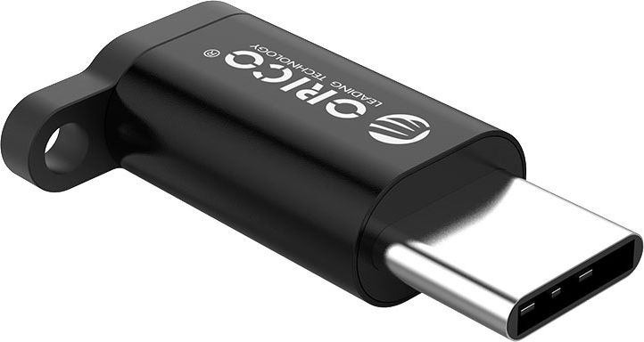 Adapter USB Orico CBT-MT01 USB-C - microUSB Czarny  (CBT-MT01-BK-BP) CBT-MT01-BK-BP (6936761898249)