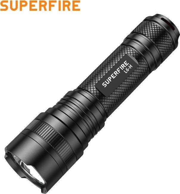Superfire Flashlight Superfire L6-H Flashlight, 750lm, USB-C kabatas lukturis