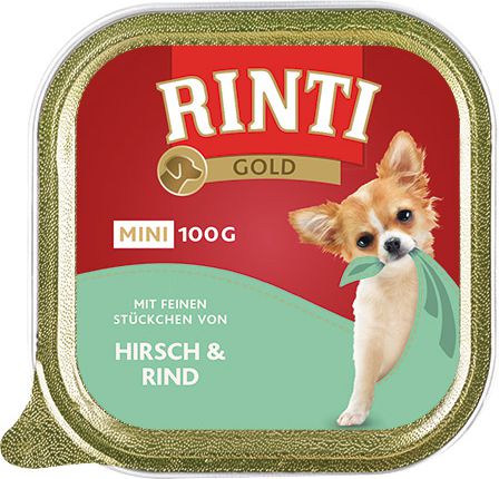 Rinti Rinti Gold Mini Jelen i wolowina - 100g 9131 (4000158920232) barība suņiem